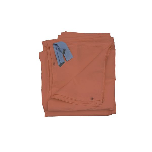 Mendler lot de 4 parois latérales pour pergola Cadiz, pavillon de rechange paroi latérale 4x4m, polyester, brun terre cuite, 77122
