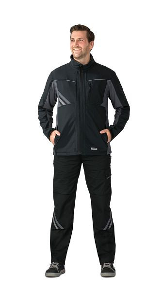 Veste softshell Planam Highline, noir/ardoise/zinc, taille XXXL, 2721064
