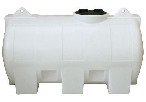 Réservoir horizontal DENIOS en polyéthylène (PE), volume de 750 litres, naturellement transparent, 256-978