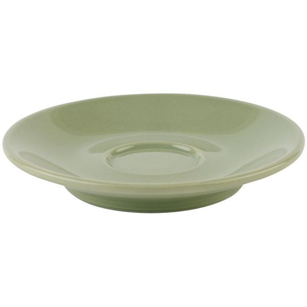 Soucoupes à expresso APS vertes Ø 11,5 cm, hauteur : 2 cm, lot de 6, 16010
