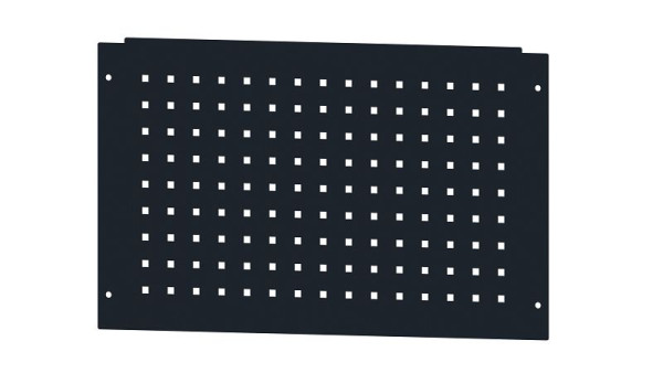 Ulmia Systemlochwand mit 10 mm Quadratlochung, zur seitlichen Befestigung, 674 x 450 x 2 mm, 196.757