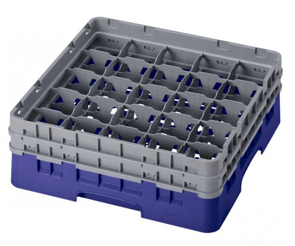 Panier de lavage Cambro 25 compartiments Camrack® 15,5 cm bleu marine, lot de 4, 25S534186