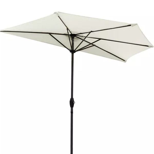 Demi-parasol Sekey 270cm, UV50+, couleur: crème, 39927004