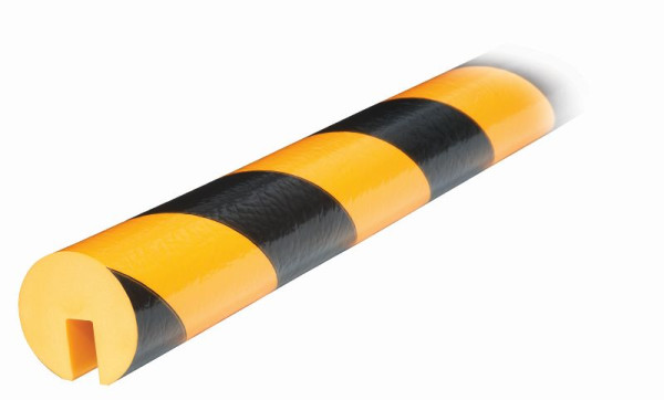 Protection des bords Knuffi, profil d'avertissement et de protection type B, jaune/noir, 1 mètre, PB-10011