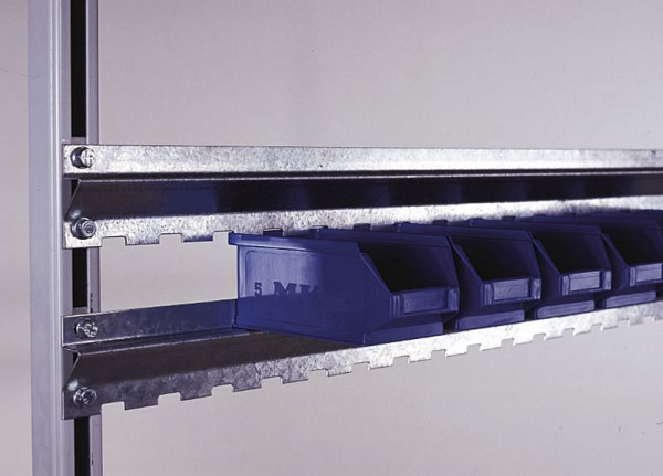 Rail de suspension KLW, galvanisé, pour caisses de stockage longueur 1990 mm, ABC-WRAUZ-2000