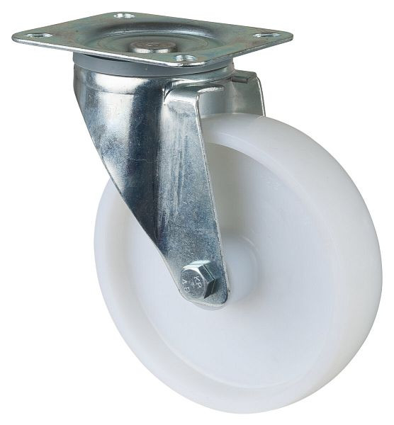 Rouleau de transport BS rollers, largeur de roue 45 mm, roue Ø 175 mm, capacité de charge 300 kg, bande de roulement/corps de roue en plastique, roulement à rouleaux, L400.B10.175