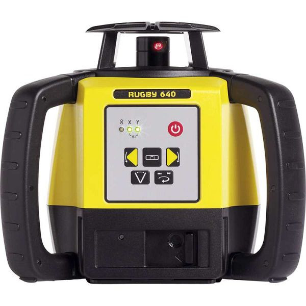 Leica Rugby 640 - kit laser polyvalent avec étui, récepteur PLR300RG, télécommande RC400, batterie Li-ion, chargeur et mode d'emploi, 6017695