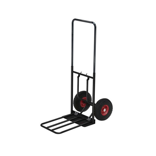 Kongamek Bagagerie & diable 800 x 430 x 1150 mm, noir, 2 roulettes fixes, KM102-S