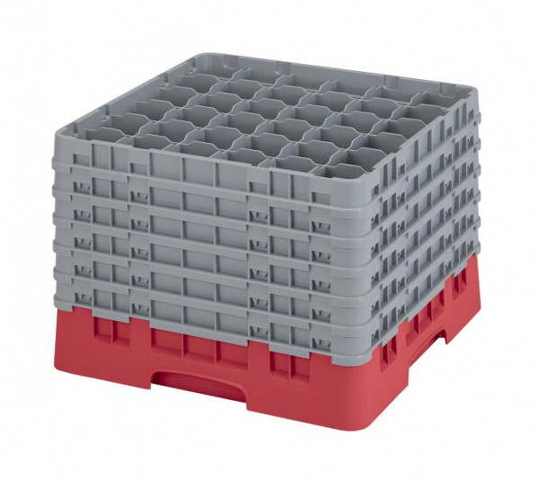 Panier de lavage Cambro 36 compartiments Camrack® 29,8 cm rouge, lot de 2, 36S1214163