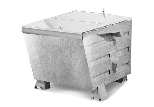 Conteneur universel pour produits en vrac DENIOS en acier, 200 litres, avec couvercle, galvanisé, 174-052