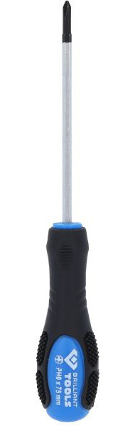 Tournevis Phillips Brilliant Tools avec capuchon anti-impact, PH0, BT034807