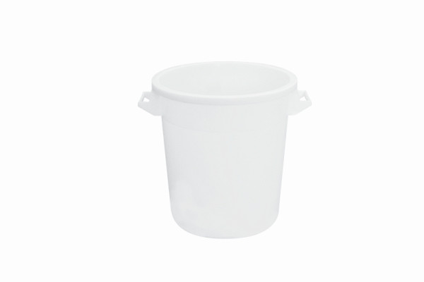 Seau Schneider, capacité 50 litres, matériau : PE HD, blanc, avec 2 poignées, 202010