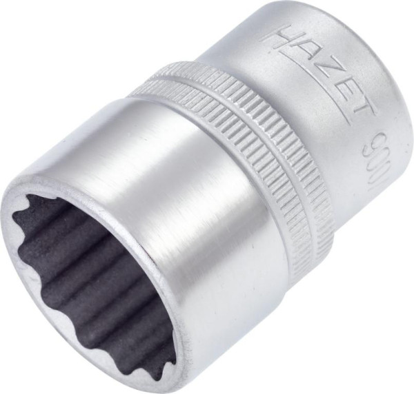Douille Hazet, Bi-Hex, carré creux 12,5 mm (1/2"), profil de traction extérieur double hexagonal, 7/8", 900AZ-7/8