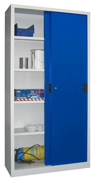 PAVOY Armoire à portes coulissantes avec portes en métal massif, hauteur 1950 mm, 30302-100-401