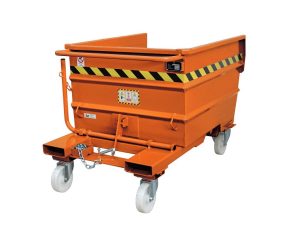 Sall Conteneur basculant multi-usages LTL en acier, 155 x 132 x 121 cm, Orange, LT1350A