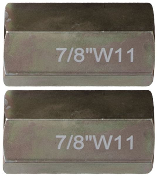 KS Tools jeu d'adaptateurs de filetage 7/8"x11G, 2 pièces, 460.1781