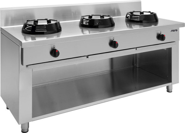 Poêle à gaz Saro wok avec base ouverte modèle CC/03, 423-2050