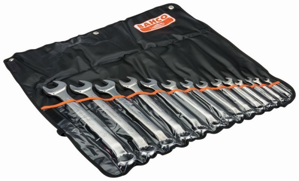 Jeu de clés mixtes Bahco, coudées, 14 pièces, en coffret plastique, 1952M/14T