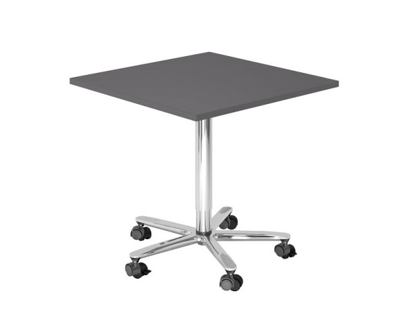 Table élévatrice colonne Hammerbacher 80x80cm graphite/chrome, VST88/G/C