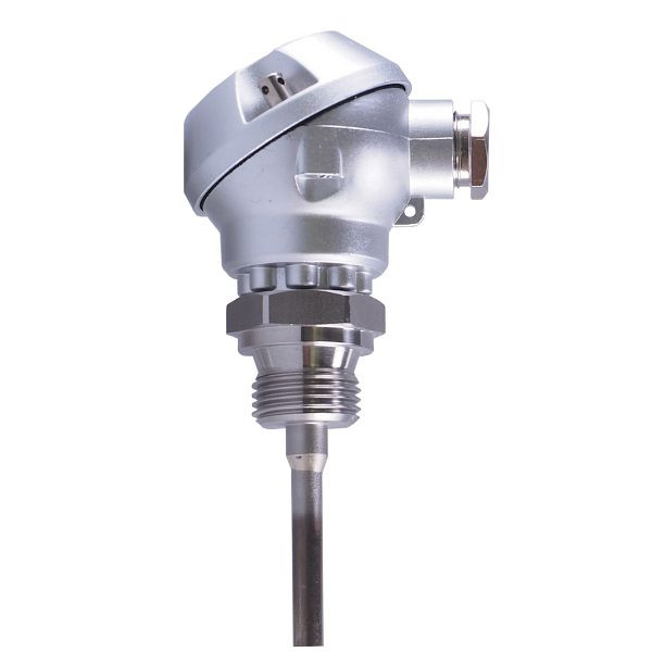 Thermomètre à résistance de gaine JUMO, 1xPt100 zl, 6x200mm, G 1/2, -50 à + 600°C, 00068252