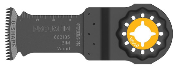 Lame de scie plongeante Projahn pour bois, BIM, Starlock, 32mm x 50mm, UE: 20 pièces, 6631320