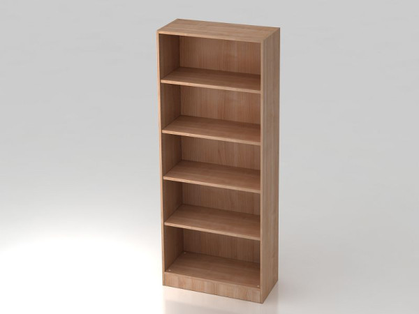 Étagère Hammerbacher 5OH avec panneau de base en noyer, 80x40x200,4 cm (LxPxH), V6000/N