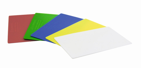 Jeu de cartes de stock Schneider, 5 couleurs / 85 x 49 x 1 mm, 690000