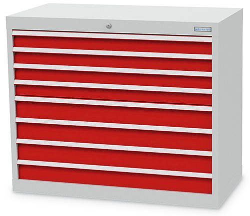 Armoire à tiroirs Bedrunka+Hirth, R 36-16, nombre de tiroirs : 8, dimensions en mm (LxPxH) : 980 x 500 x 819, capacité de charge du(des) tiroir(s) en kg : 50, 98.44000