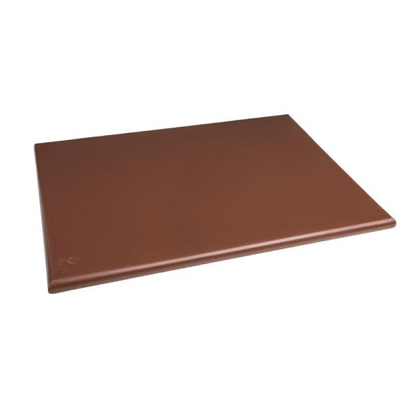 Hygiplas planche à découper extra large haute densité marron, J041
