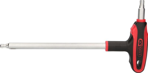 KS Tools Poignée en T Clé en L Tête sphérique Torx, T50, 151.2853
