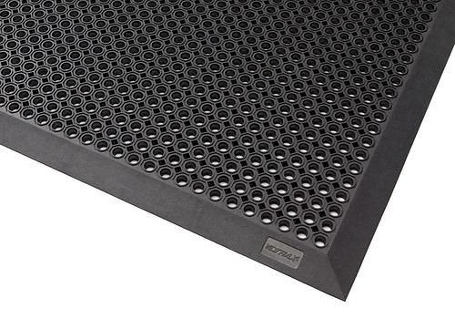 Tapis d'entrée DENIOS OB 7.9 pour l'extérieur, caoutchouc naturel, noir, 70 x 90 cm, 247-770