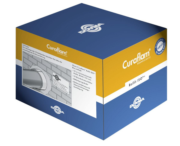DOYMA Curaflam Rollit ISO Pro Box, longueur de ruban 10 m / avec 10 panneaux de protection incendie, 334200000002