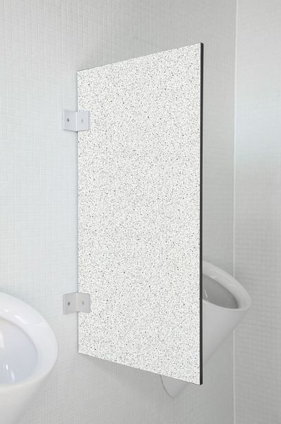 Cloison d'urinoir KEMMLIT de haute qualité Modena granit blanc, 151004