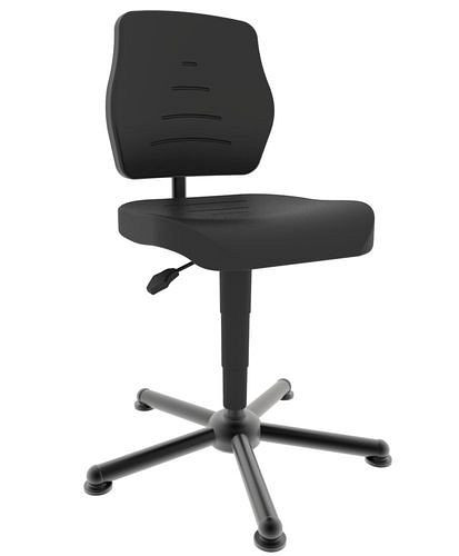 chaise pivotante de travail meychair Workster Pro, hauteur d'assise jusqu'à 640 mm, dossier avec protection antichoc, 294861