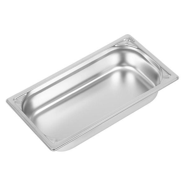 Conteneur Vogue GN durable 1/3 en acier inoxydable 65mm, DW442