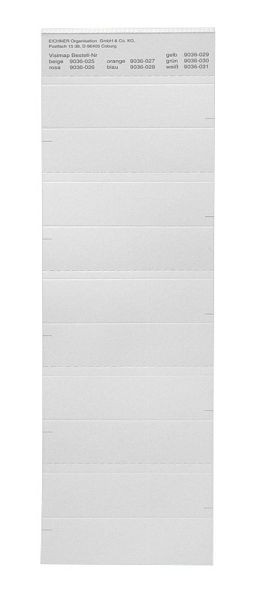 Étiquette Eichner pour la série VISIMAP, blanche, UE : 250 pièces, 9036-00031