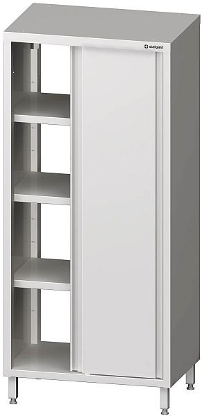 Armoire haute traversante Stalgast avec portes coulissantes, 800x700x2000 mm, soudée, VHK08712