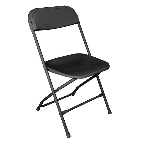 Chaises pliantes légères Bolero noires, UE: 10 pièces, GD386