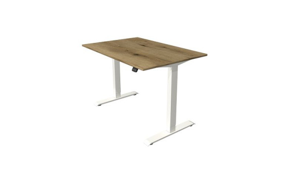 Table assise/debout Kerkmann L 1200 x P 800 mm, réglable en hauteur électriquement de 720 à 1200 mm, chêne, 10359455