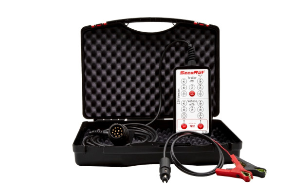 Boîtier de test SecoRüt pour remorques et véhicules tracteurs 12 volts 7 et 13 broches 12 V, 70226-2