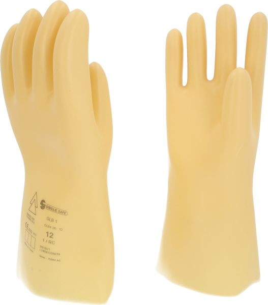 KS Tools Gant de protection pour électricien avec isolation de protection, taille 12, classe 1, blanc, 117.0056