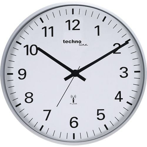 Horloge murale radiocommandée Technoline en plastique, dimensions : Ø 30 cm, WT 8950