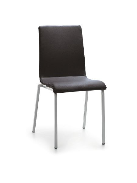 Mayer Sitzmöbel chaise myLIFE, assise et dossier anthracite, structure argent nacré, 2120_08_26394