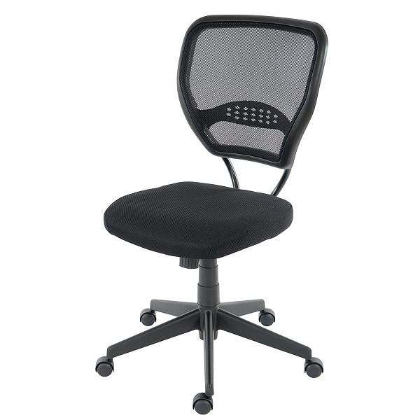 Chaise de bureau professionnelle Mendler Seattle, chaise pivotante de direction, capacité de charge 150 kg, tissu/textile, noir sans accoudoirs, 35808