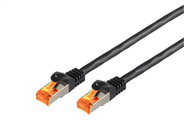 Helos Outdoor câble patch S/FTP Cat 6a noir 20,0m, 205585