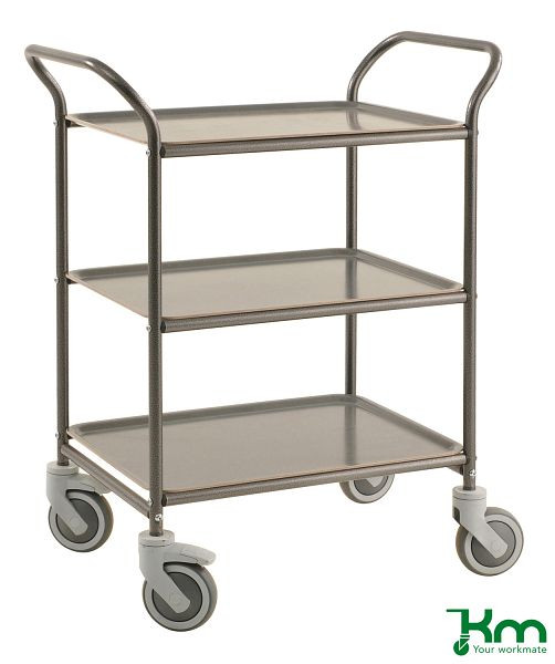 Chariot à plateaux Kongamek, gris anthracite / gris anthracite, KM1620-AA