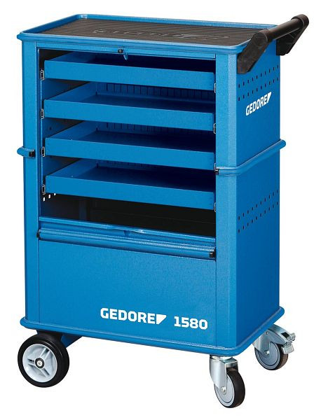 Chariot à outils GEDORE avec 4 tiroirs, 400 x 625 x 930 mm, 6627550