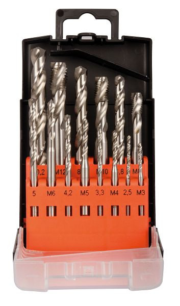 Projahn MGB set HSS-G 14 pièces M3-M12 DIN371 / 376 35 ° Forme C, 91040