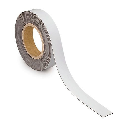 Ruban de marquage magnétique MAUL, 10 mx 30 mm x 1 mm, blanc, 307931
