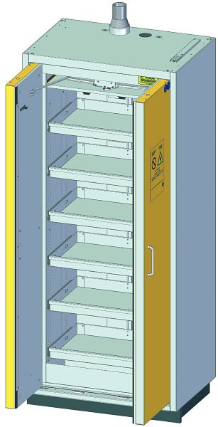Armoire de sécurité Düperthal pour liquides inflammables Type 90 CLASSIC pro L, Contrôle de la porte: classique, 29-200967-053